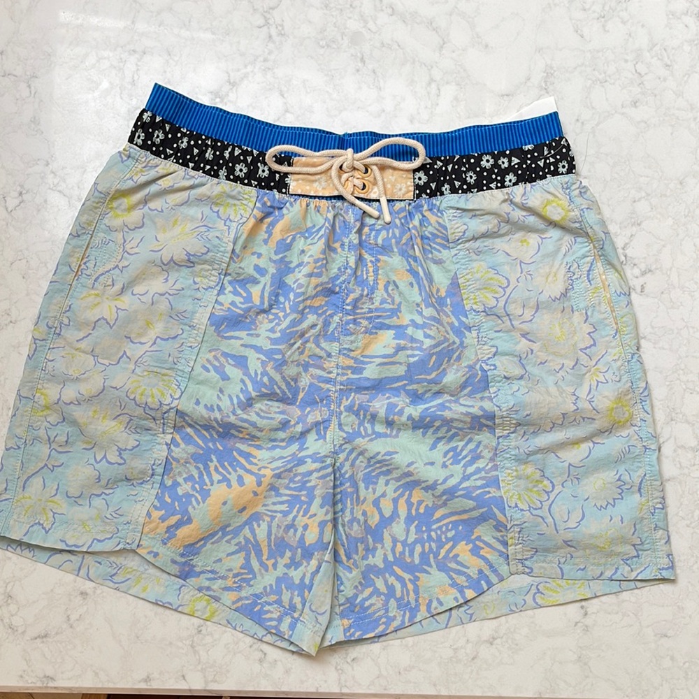 Free People movement patchwork nylon shorts size large
